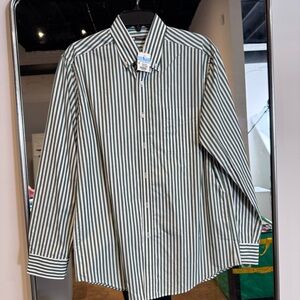 J McLaughlin striped dress shirt NWT
